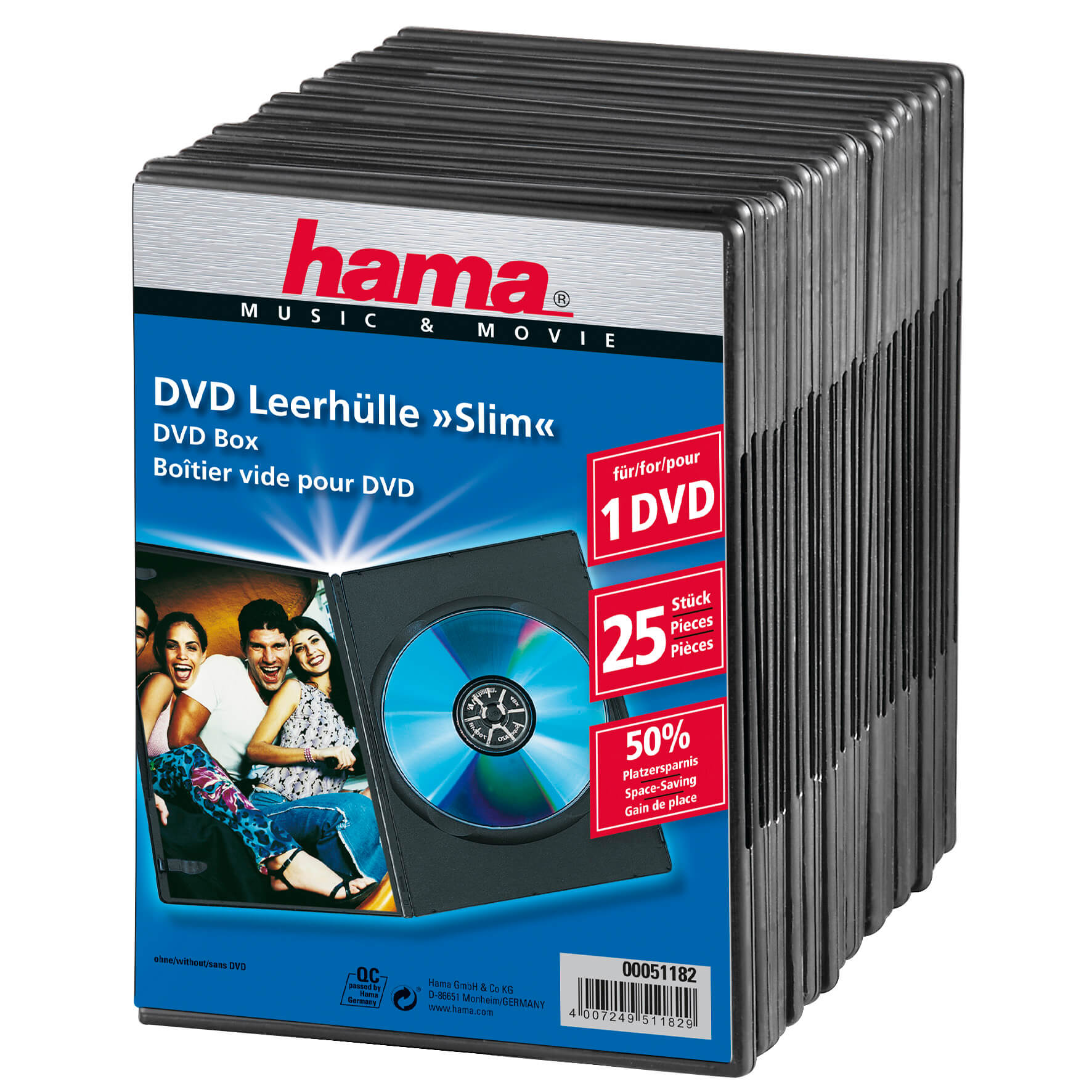 HAMA HAMA DVD-Box Slim Svart
